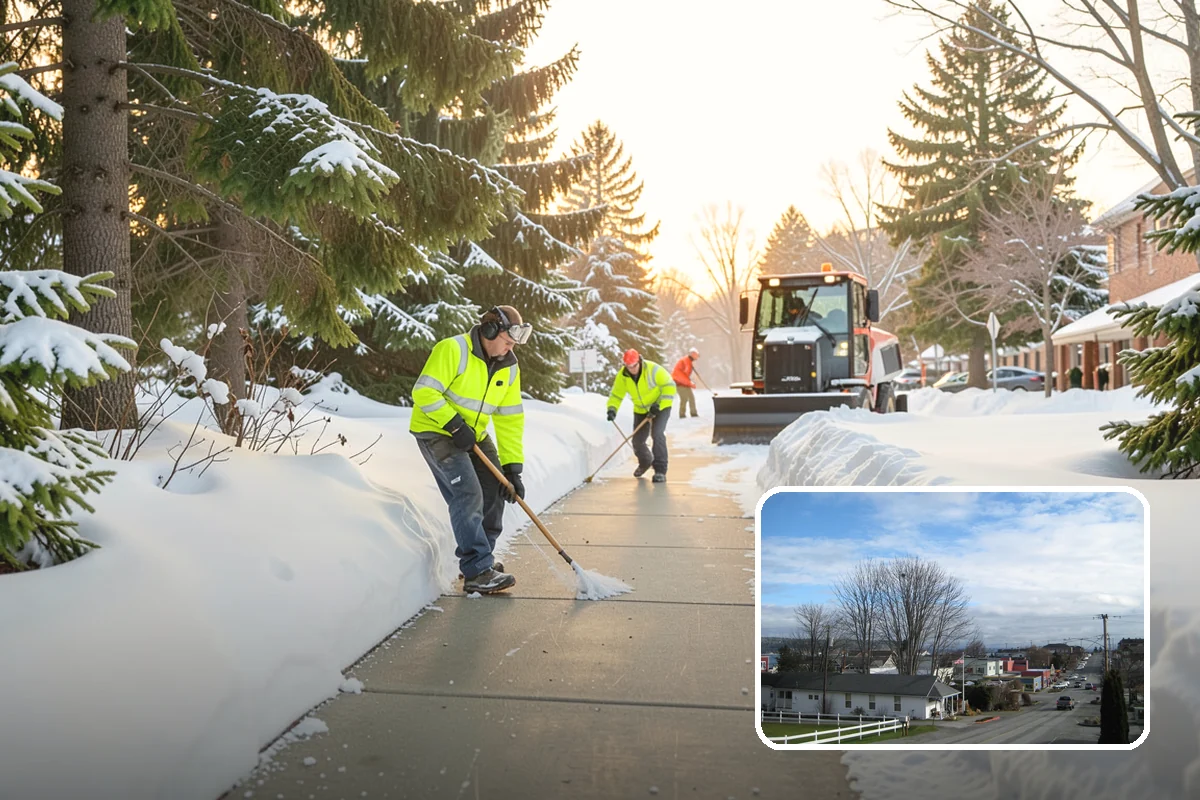 Long Driveway Snow Removal in Langley, Island County, WA - Clears the full length to the road