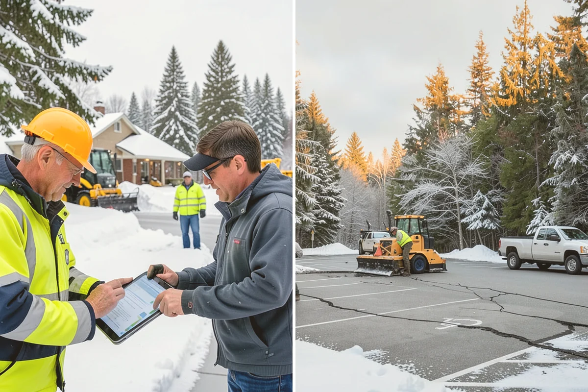 Long Driveway Snow Removal in Langley, Island County, WA - We plow the driveway from the house to the road