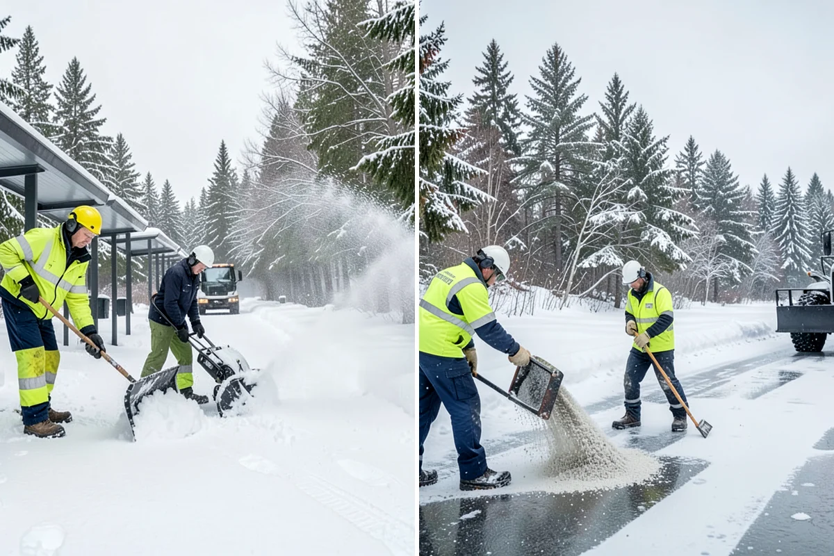 Long Driveway Snow Removal in Lyman, Skagit County, WA - We plow the driveway from the house to the road