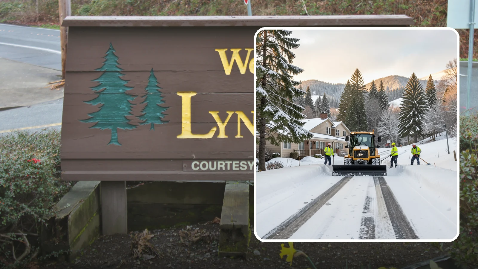Long Driveway Snow Removal in Lynnwood, Snohomish County, WA - We clear long rural and hillside driveways end to end so you never get stranded at home.