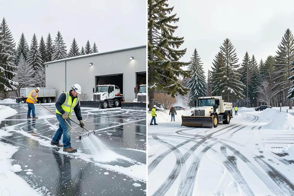Long Driveway Snow Removal in Maple Valley, King County, WA - We plow the driveway from the house to the road