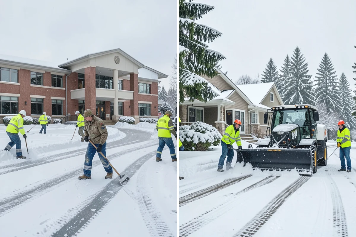 Long Driveway Snow Removal in Marysville, Snohomish County, WA - We plow the driveway from the house to the road