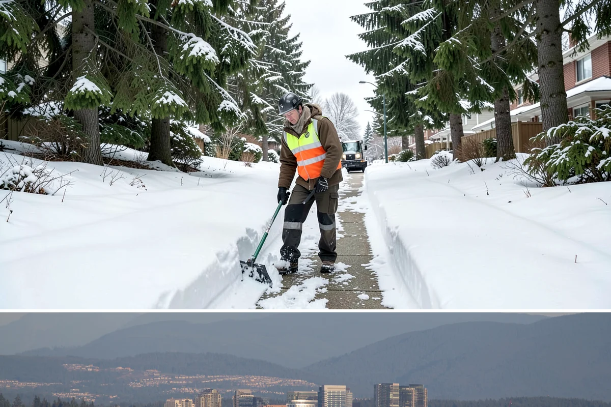 Long Driveway Snow Removal in Medina, King County, WA - Long driveway service is critical throughout the foothill snow season from November to March.