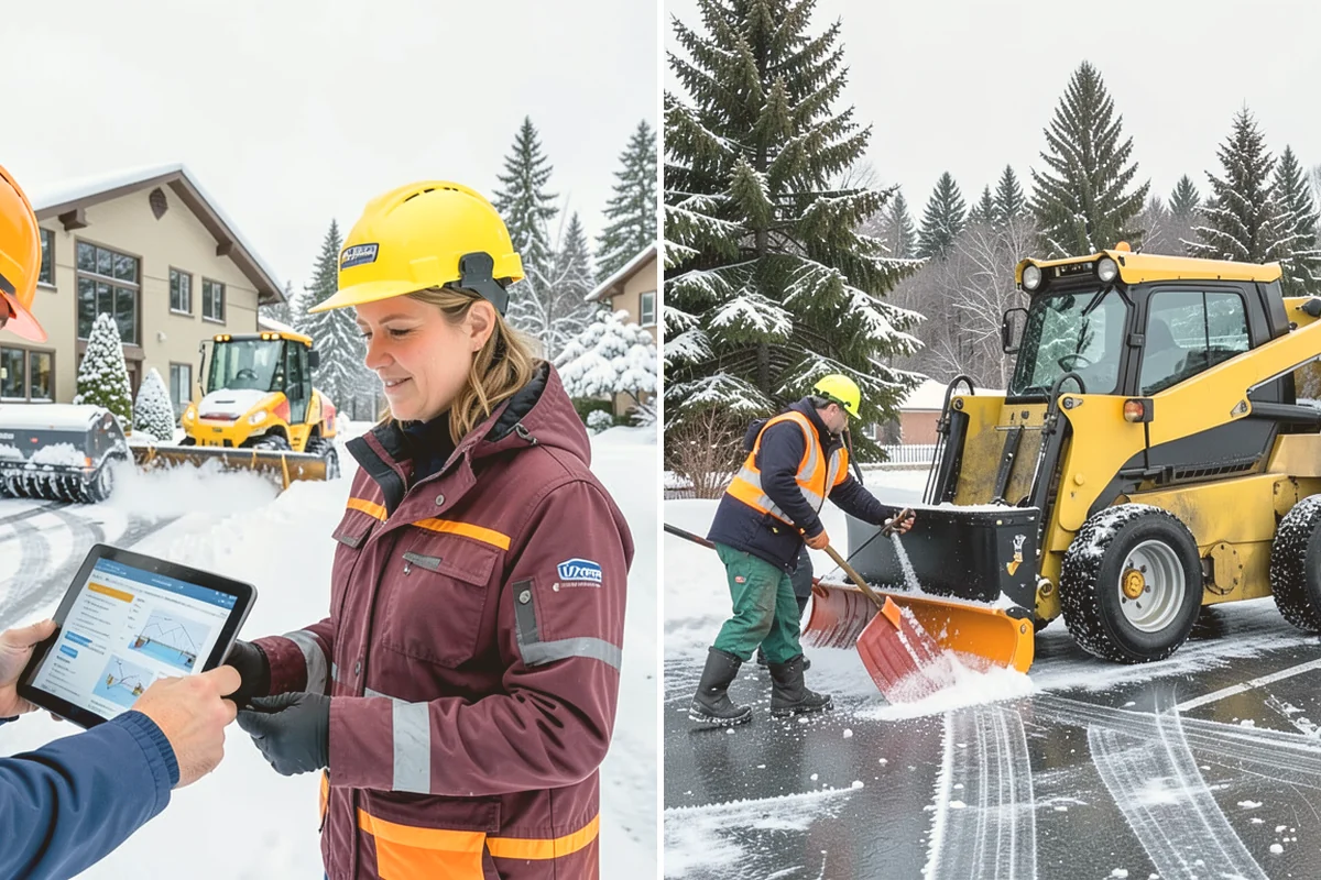 Long Driveway Snow Removal in Milton, King County, WA - We plow the driveway from the house to the road