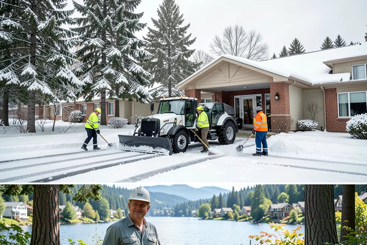 Long Driveway Snow Removal in Milton, King County, WA - Long driveway service is critical throughout the foothill snow season from November to March.