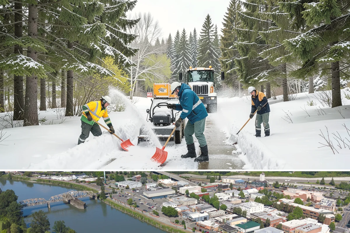 Long Driveway Snow Removal in Mount Vernon, Skagit County, WA - Long driveway service is critical throughout the foothill snow season from November to March.