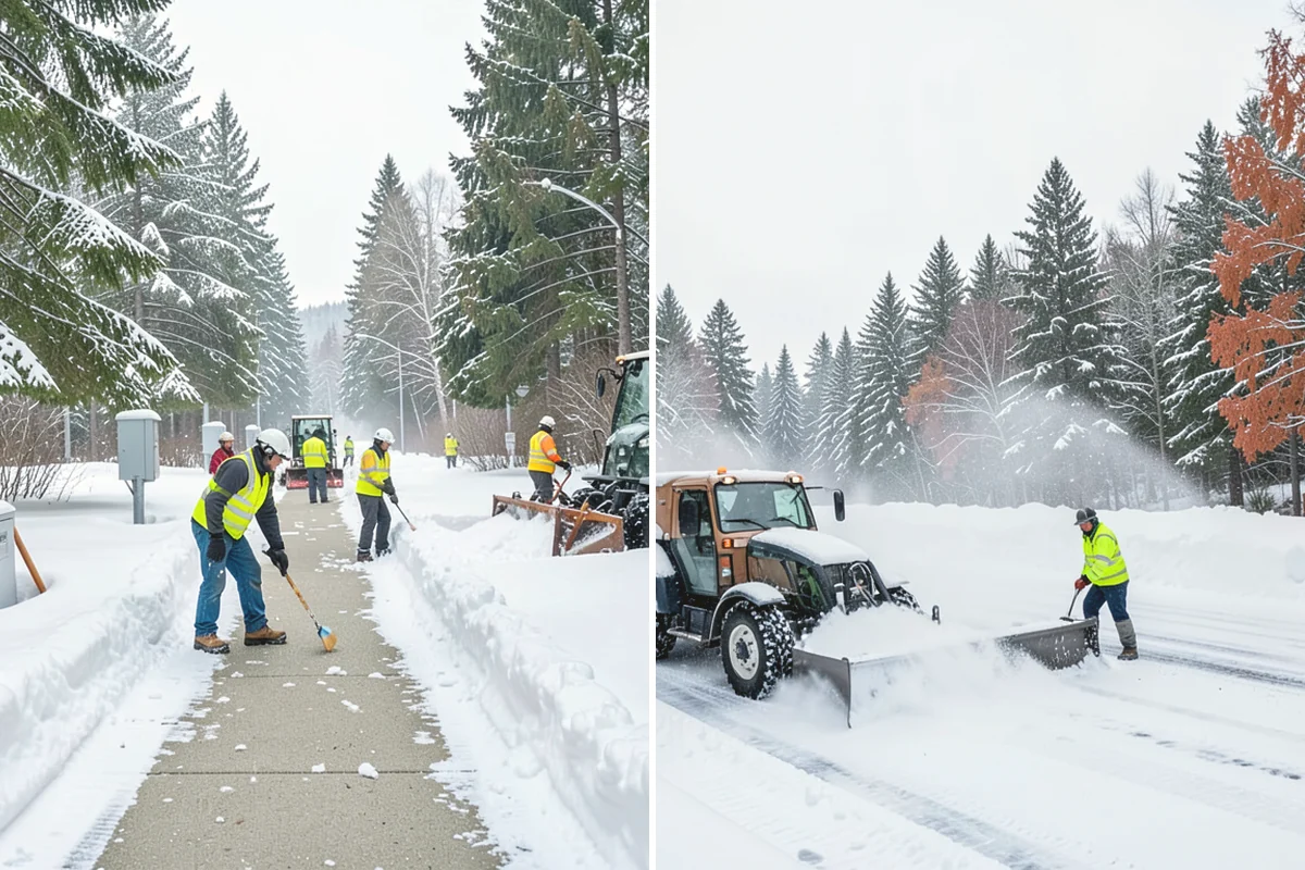 Long Driveway Snow Removal in Mukilteo, Snohomish County, WA - We plow the driveway from the house to the road