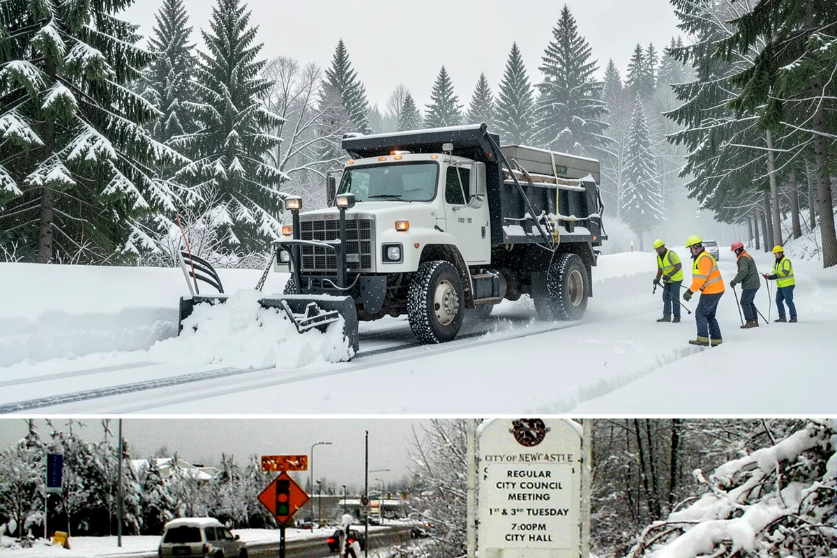 Long Driveway Snow Removal in Newcastle, King County, WA - Long driveway service is critical throughout the foothill snow season from November to March.