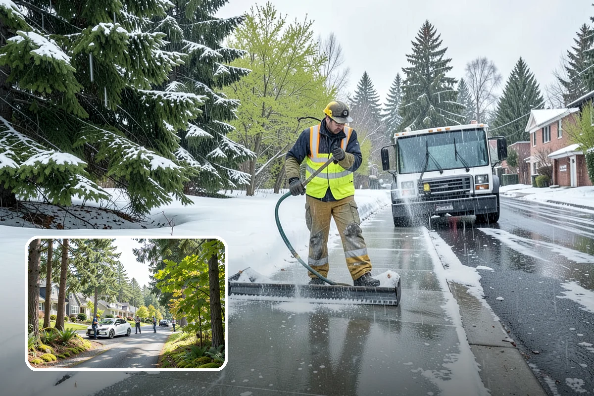 Long Driveway Snow Removal in Normandy Park, King County, WA - Clears the full length to the road