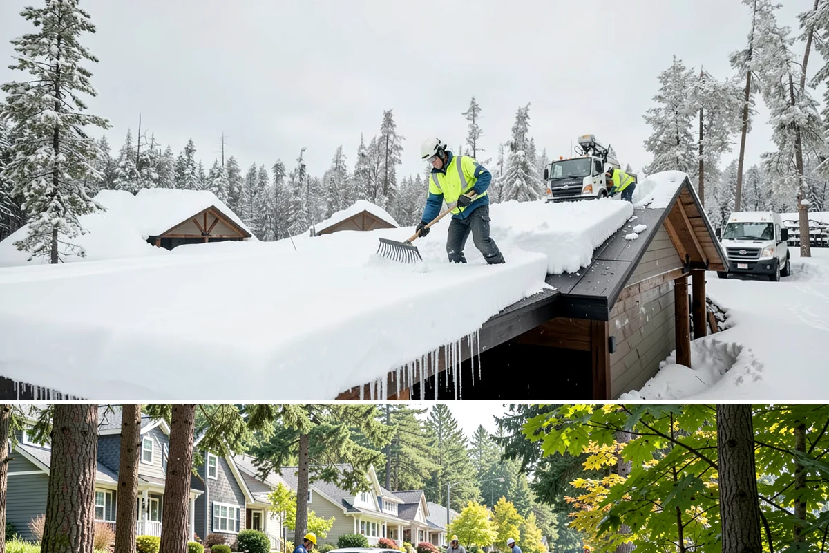 Long Driveway Snow Removal in Normandy Park, King County, WA - Long driveway service is critical throughout the foothill snow season from November to March.