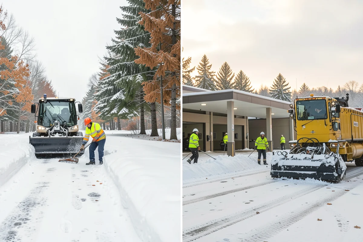 Long Driveway Snow Removal in Oak Harbor, Island County, WA - We plow the driveway from the house to the road