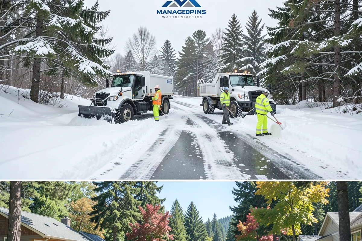 Long Driveway Snow Removal in Orting, Pierce County, WA - Long driveway service is critical throughout the foothill snow season from November to March.