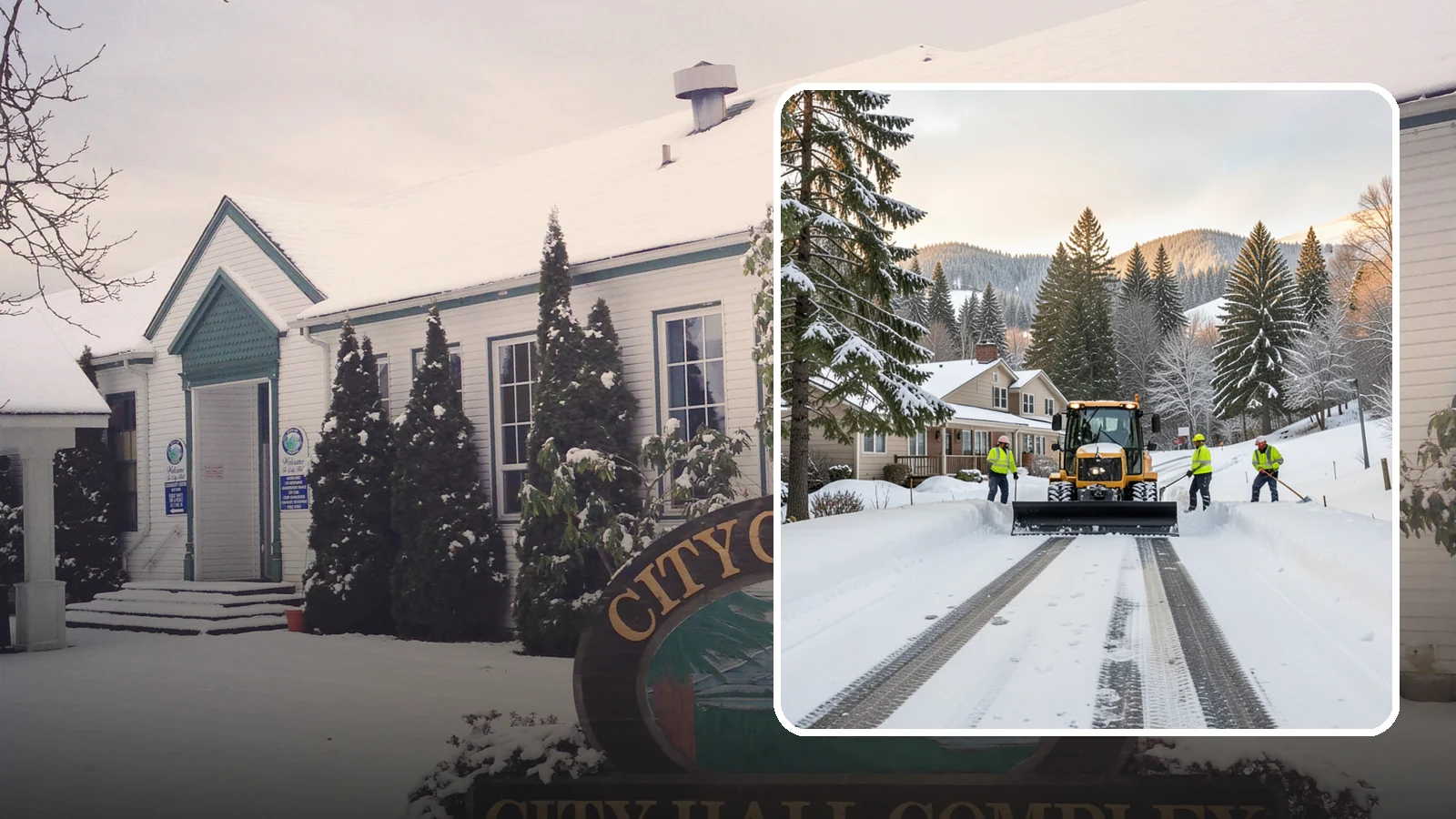 Long Driveway Snow Removal in Pacific, King County, WA - We clear long rural and hillside driveways end to end so you never get stranded at home.