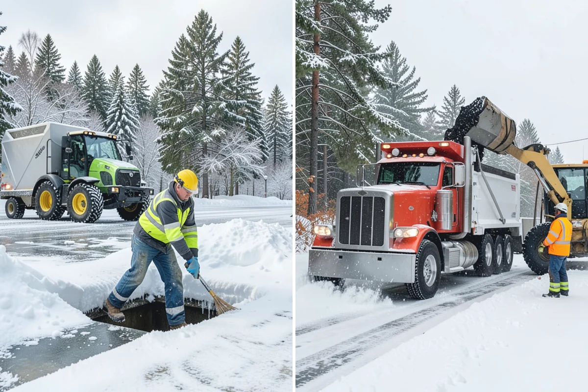 Long Driveway Snow Removal in Renton, King County, WA - We plow the driveway from the house to the road