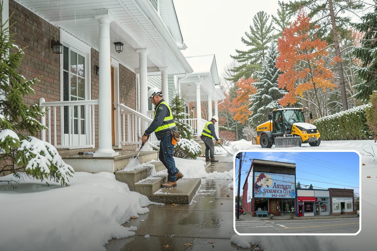 Long Driveway Snow Removal in Ruston, Pierce County, WA - Clears the full length to the road