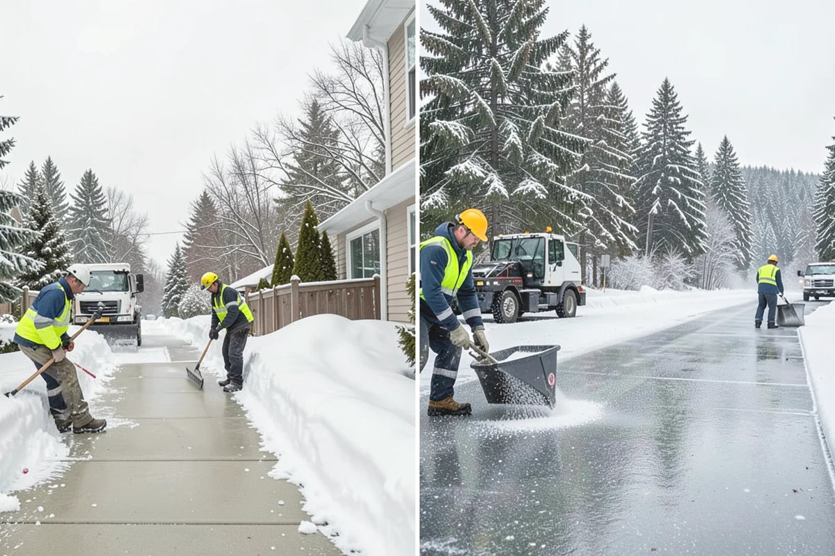 Long Driveway Snow Removal in Ruston, Pierce County, WA - We plow the driveway from the house to the road