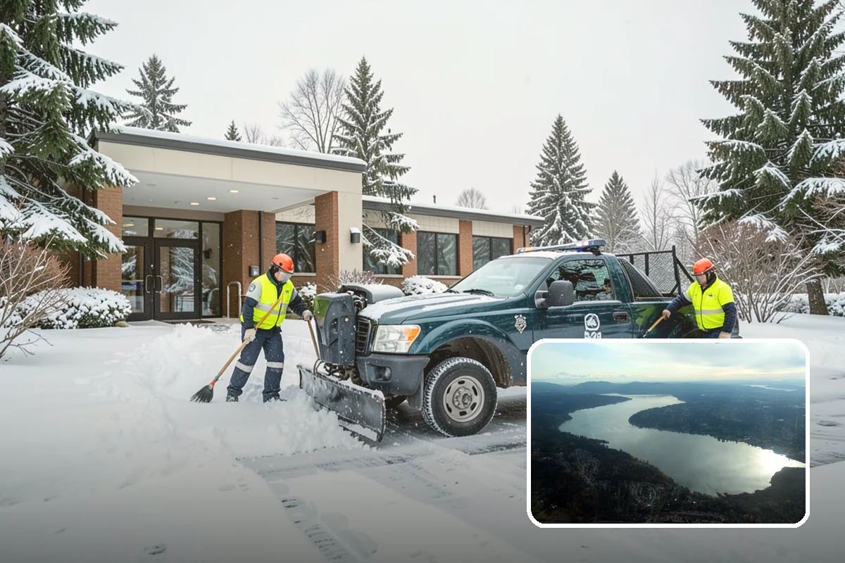 Long Driveway Snow Removal in Sammamish, King County, WA - Clears the full length to the road