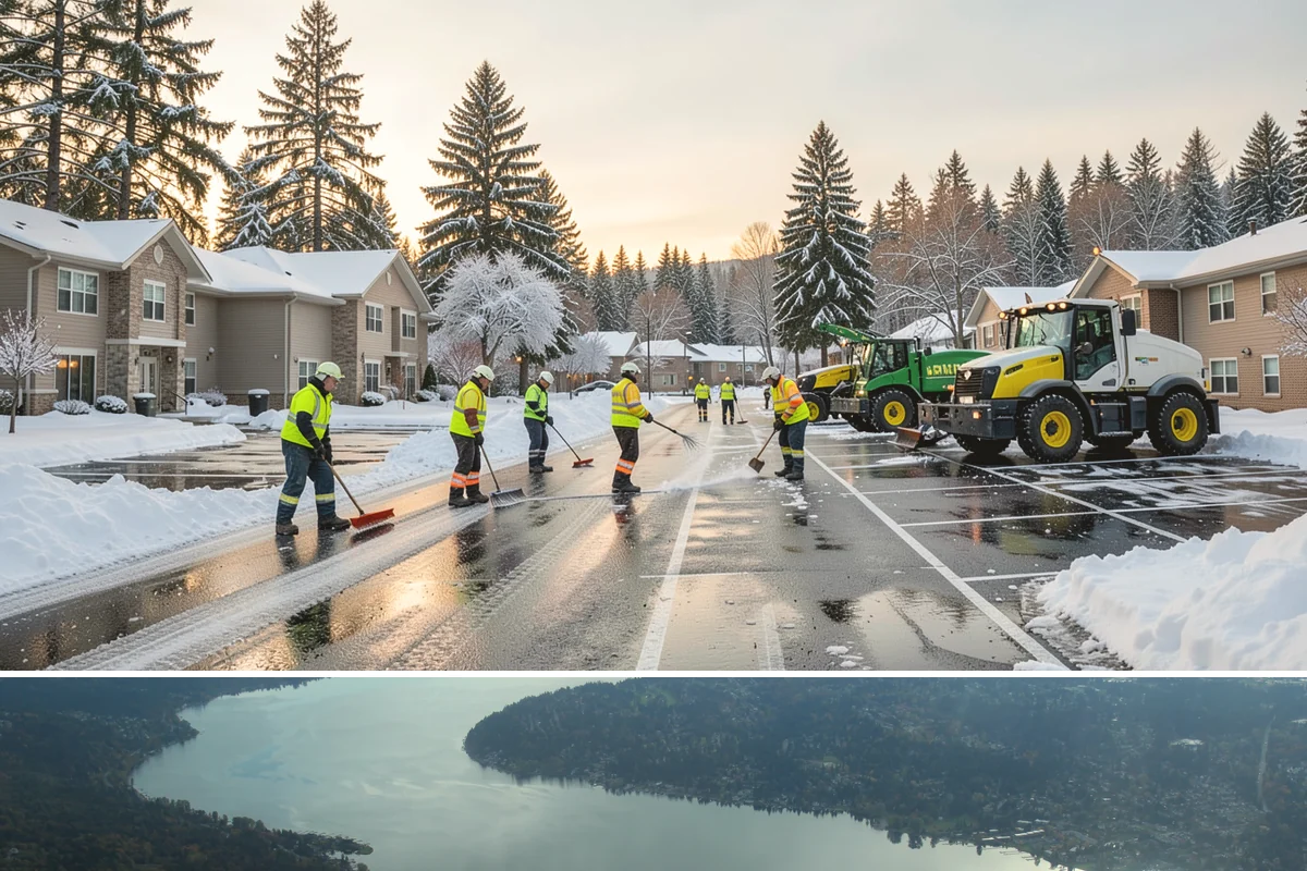 Long Driveway Snow Removal in Sammamish, King County, WA - Long driveway service is critical throughout the foothill snow season from November to March.