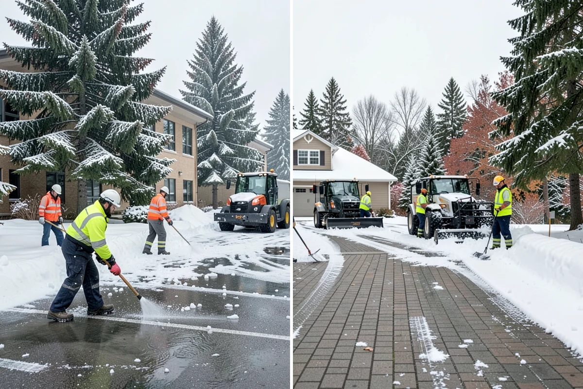 Long Driveway Snow Removal in SeaTac, King County, WA - We plow the driveway from the house to the road