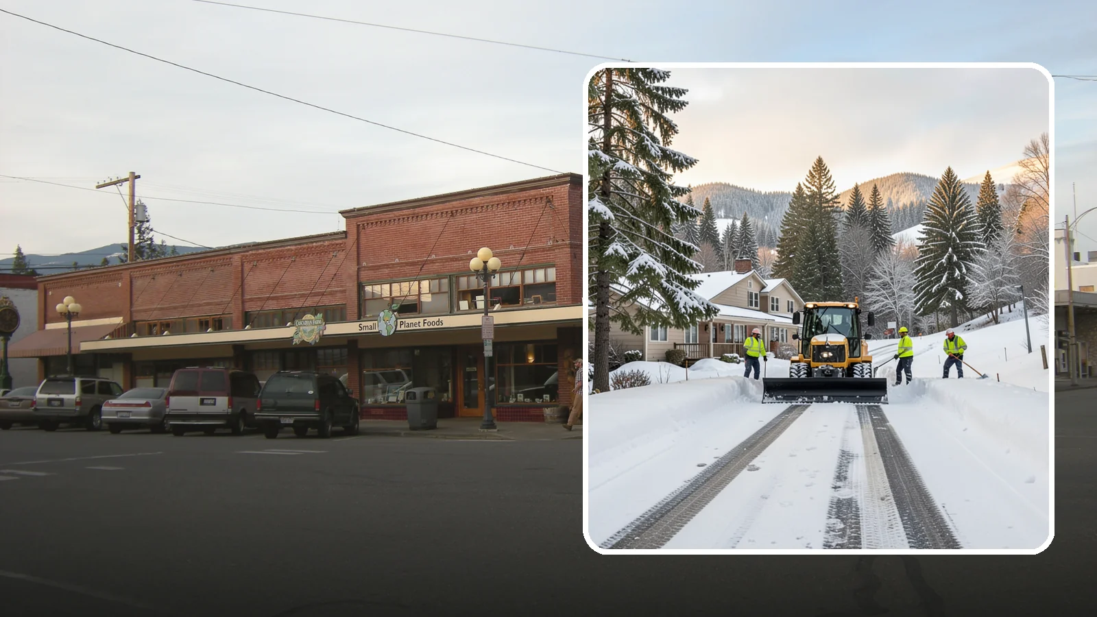 Long Driveway Snow Removal in Sedro-Woolley, Skagit County, WA - We clear long rural and hillside driveways end to end so you never get stranded at home.