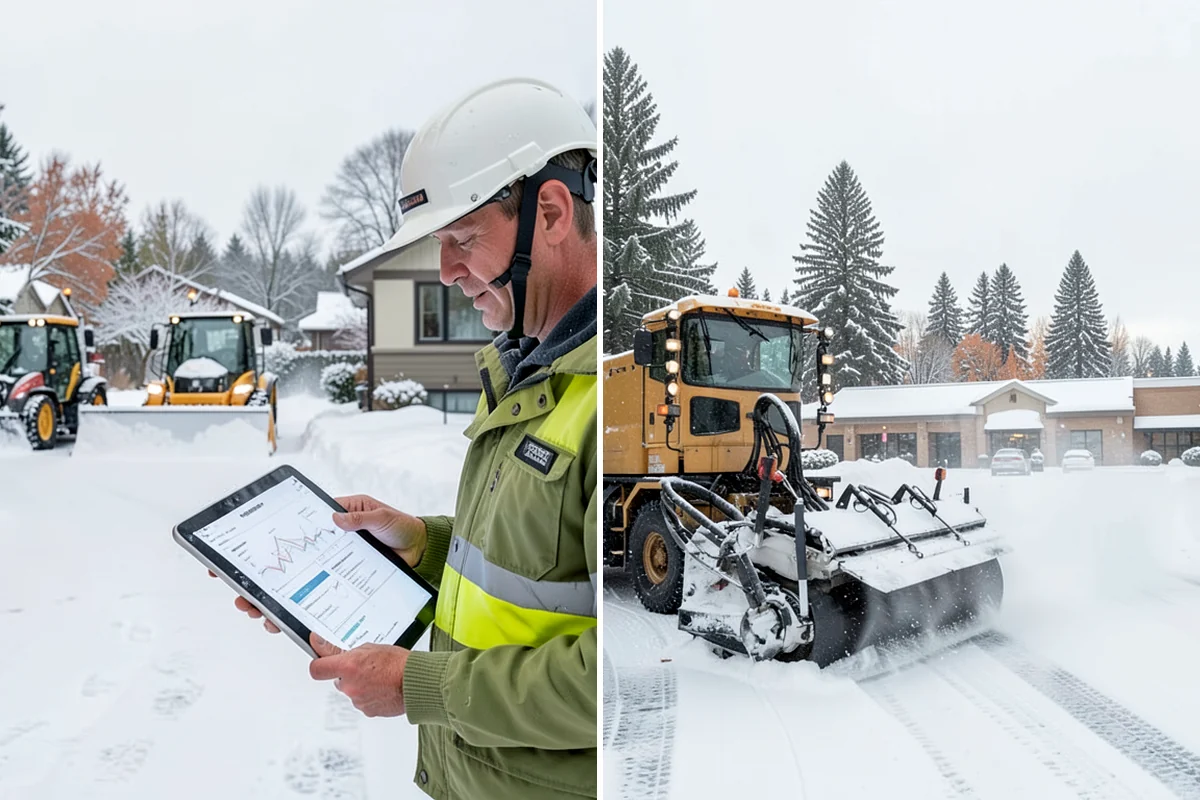 Long Driveway Snow Removal in Shoreline, King County, WA - We plow the driveway from the house to the road