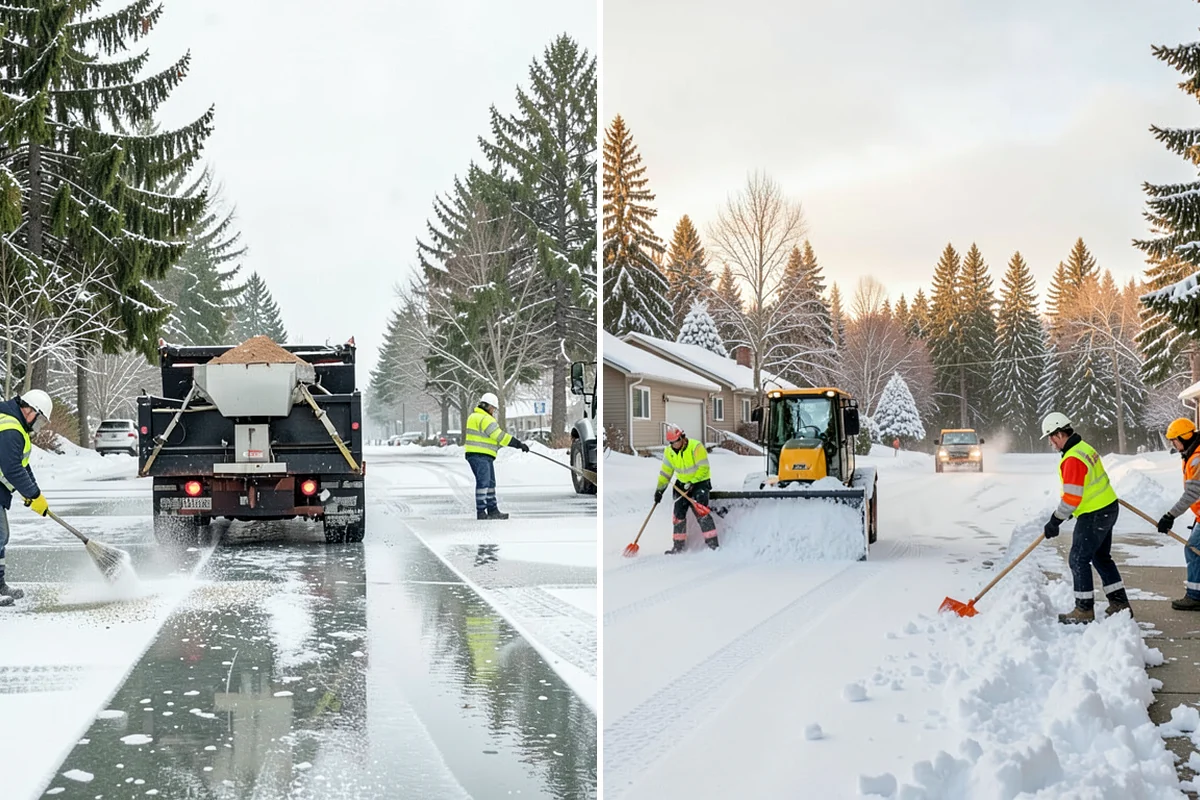 Long Driveway Snow Removal in Snoqualmie, King County, WA - We plow the driveway from the house to the road
