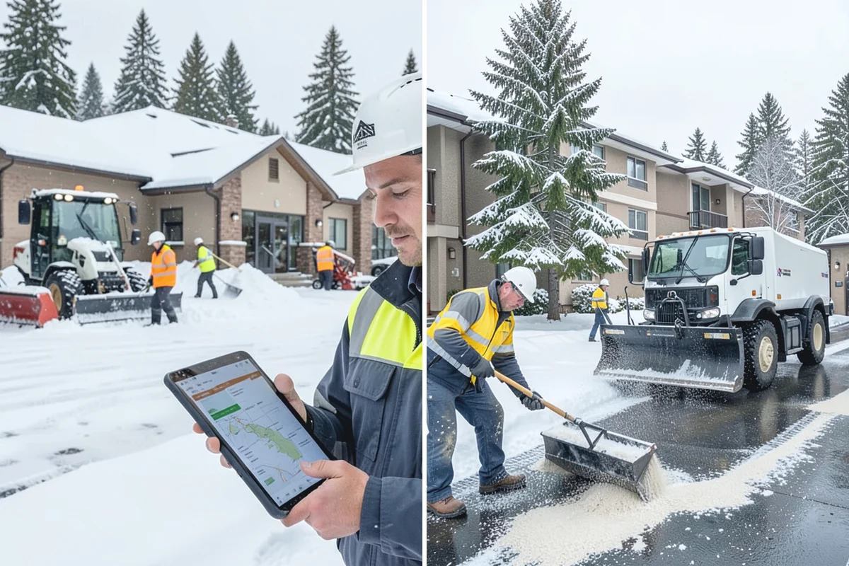 Long Driveway Snow Removal in South Prairie, Pierce County, WA - We plow the driveway from the house to the road
