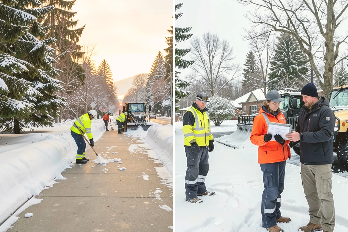 Long Driveway Snow Removal in Stanwood, Snohomish County, WA - We plow the driveway from the house to the road