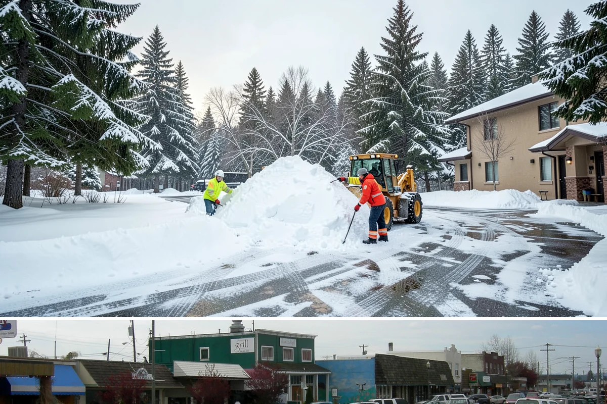 Long Driveway Snow Removal in Stanwood, Snohomish County, WA - Long driveway service is critical throughout the foothill snow season from November to March.