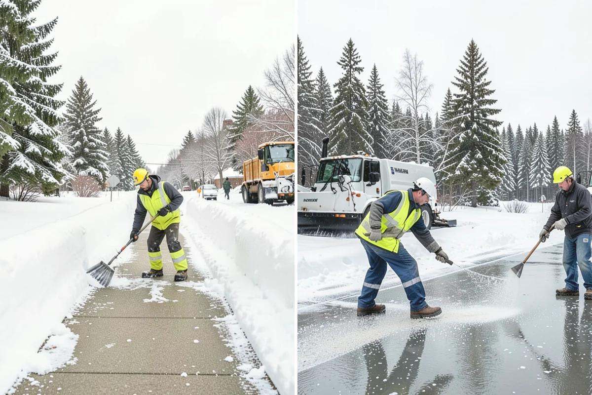 Long Driveway Snow Removal in Steilacoom, Pierce County, WA - We plow the driveway from the house to the road