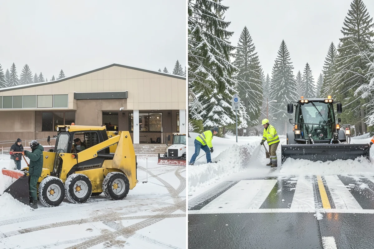 Long Driveway Snow Removal in Tacoma, Pierce County, WA - We plow the driveway from the house to the road