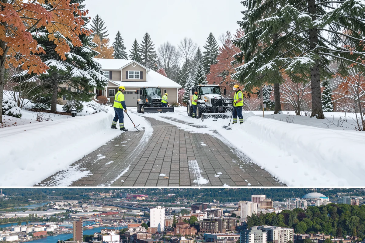 Long Driveway Snow Removal in Tacoma, Pierce County, WA - Long driveway service is critical throughout the foothill snow season from November to March.
