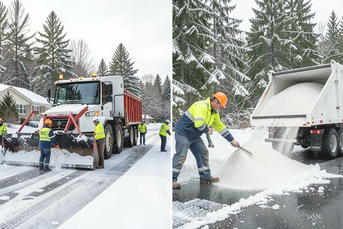Long Driveway Snow Removal in University Place, Pierce County, WA - We plow the driveway from the house to the road