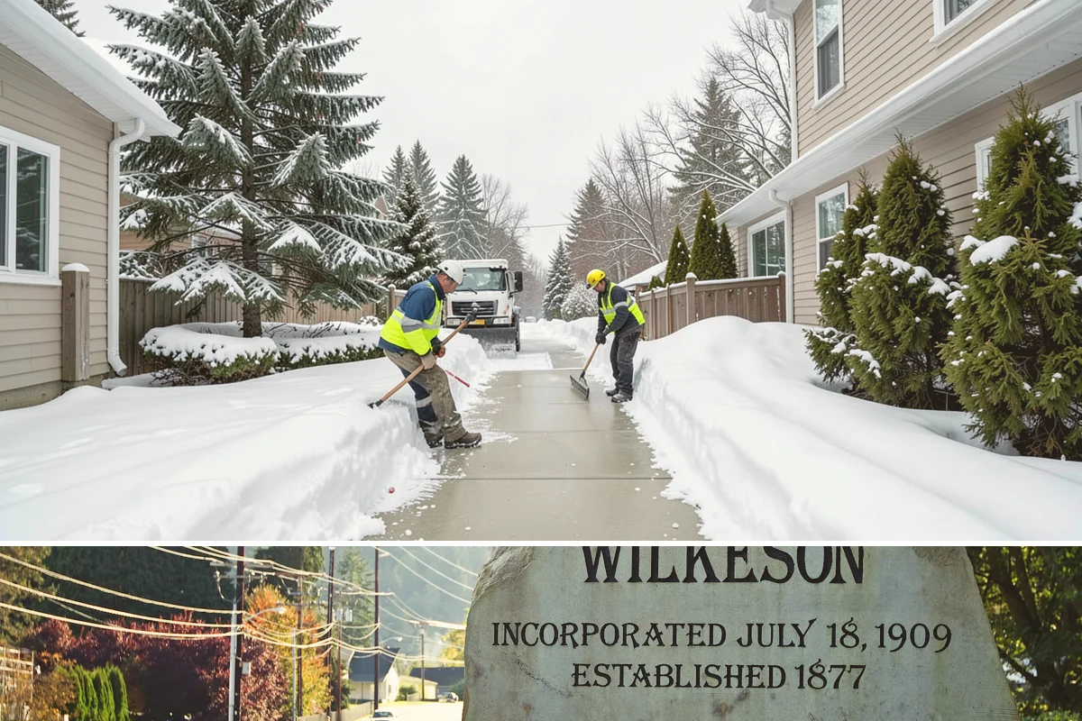Long Driveway Snow Removal in Wilkeson, Pierce County, WA - Long driveway service is critical throughout the foothill snow season from November to March.