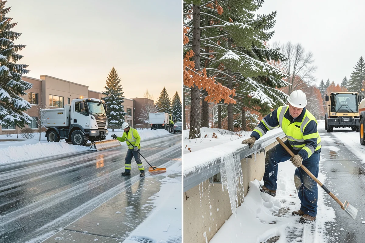 Low-Slope Roof Snow Removal in Anacortes, Skagit County, WA - Assess snow depth, water content, and load across the roof