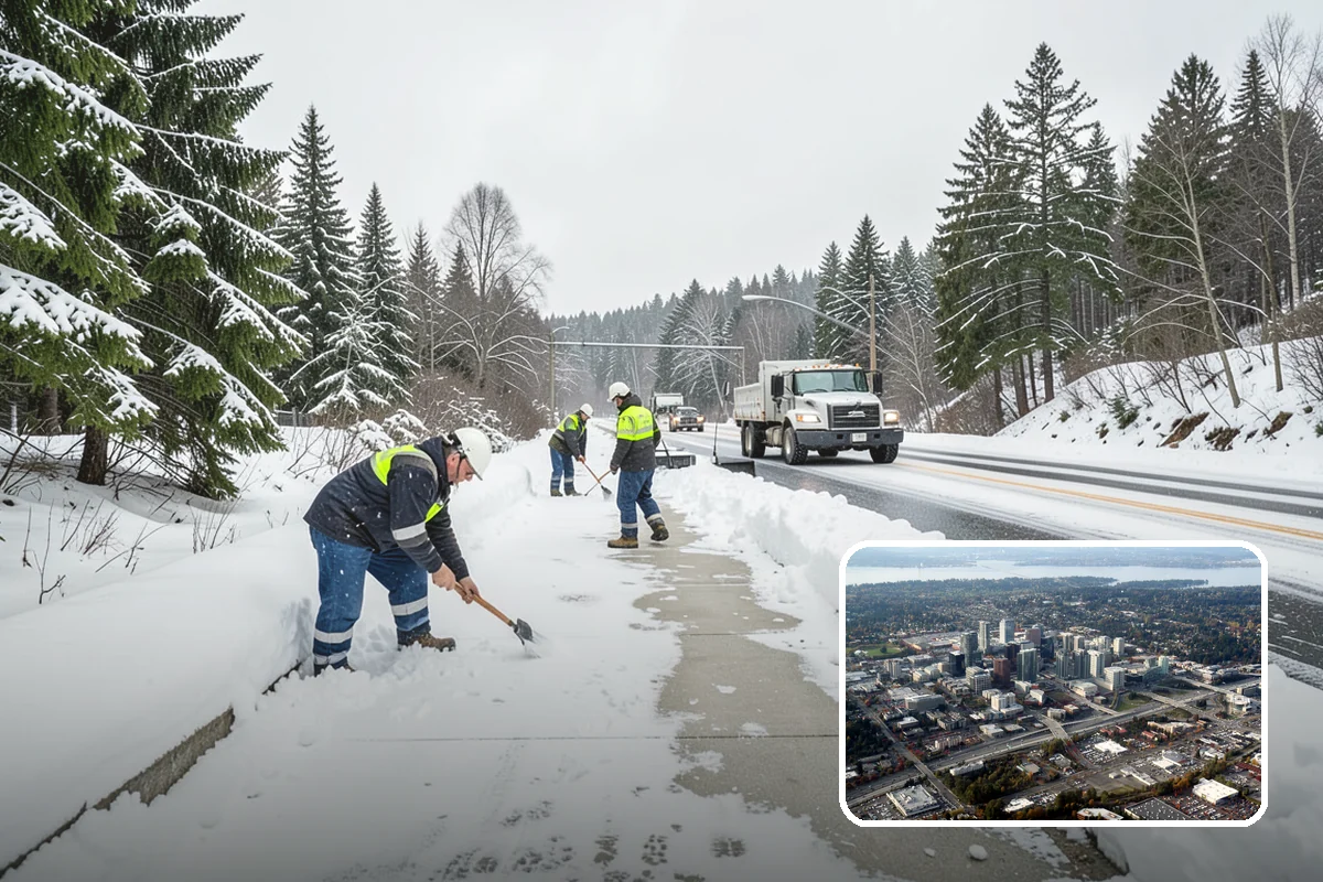 Low-Slope Roof Snow Removal in Bellevue, King County, WA - Load reduction on roofs that cannot shed snow by gravity