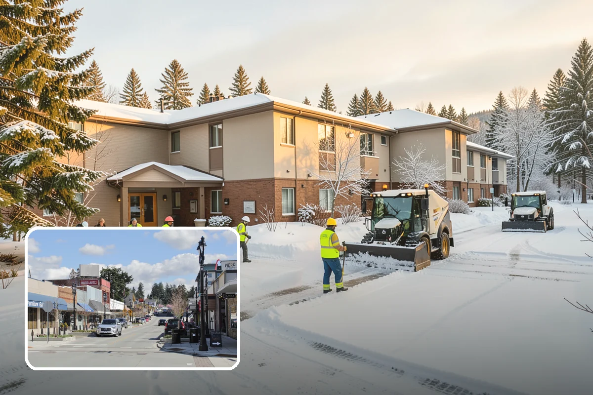 Low-Slope Roof Snow Removal in Bothell, King County, WA - Load reduction on roofs that cannot shed snow by gravity