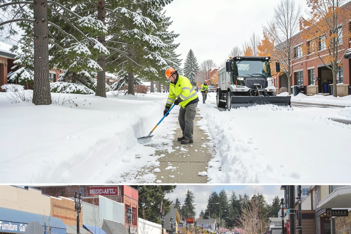 Low-Slope Roof Snow Removal in Bothell, King County, WA - Low-slope roof snow removal is critical after major accumulation events from December through February, especially before rain...