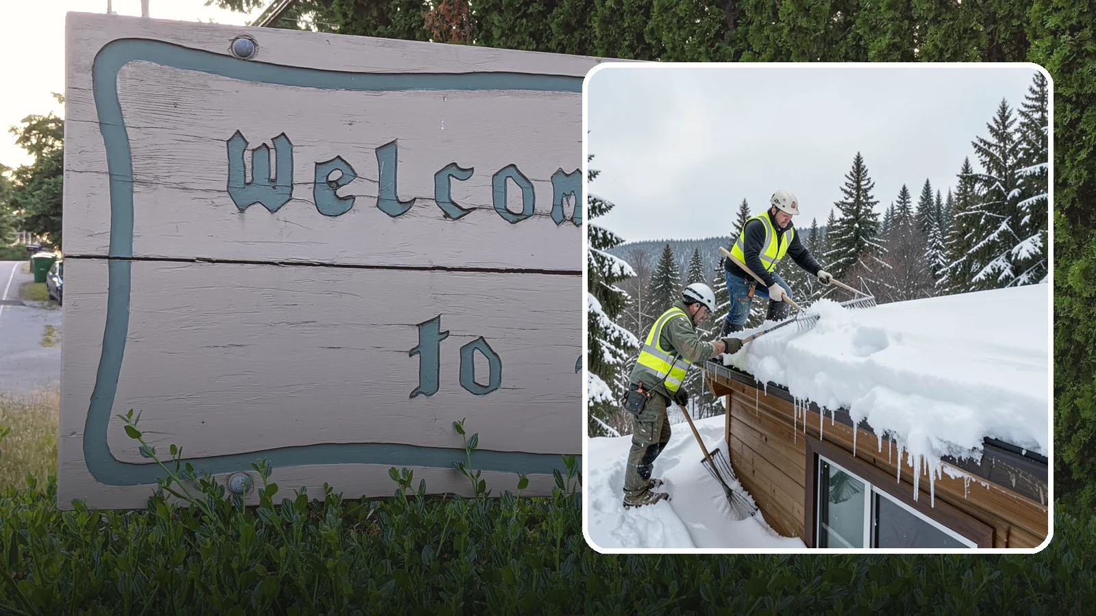 Low-Slope Roof Snow Removal in Brier, Snohomish County, WA - We remove snow from flat and low-slope roofs where heavy Northwest snow collects and lingers.