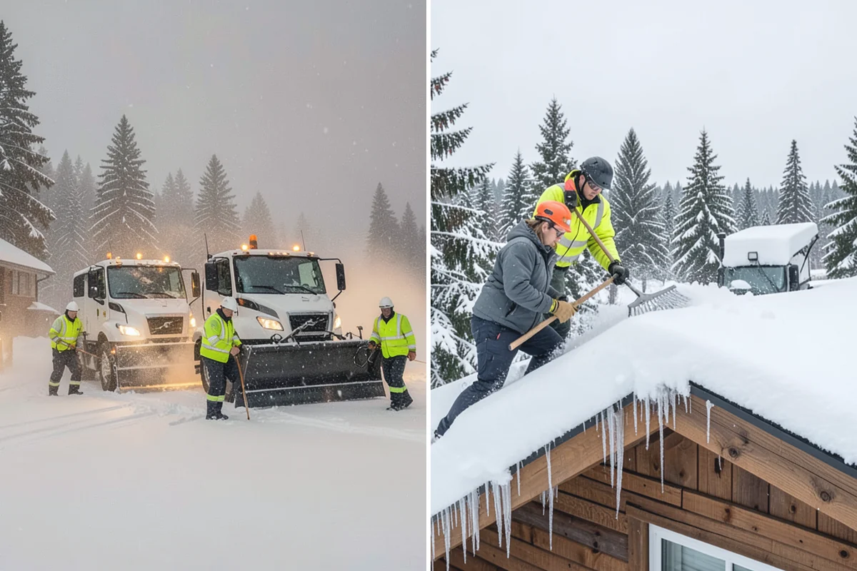 Low-Slope Roof Snow Removal in Des Moines, King County, WA - Assess snow depth, water content, and load across the roof