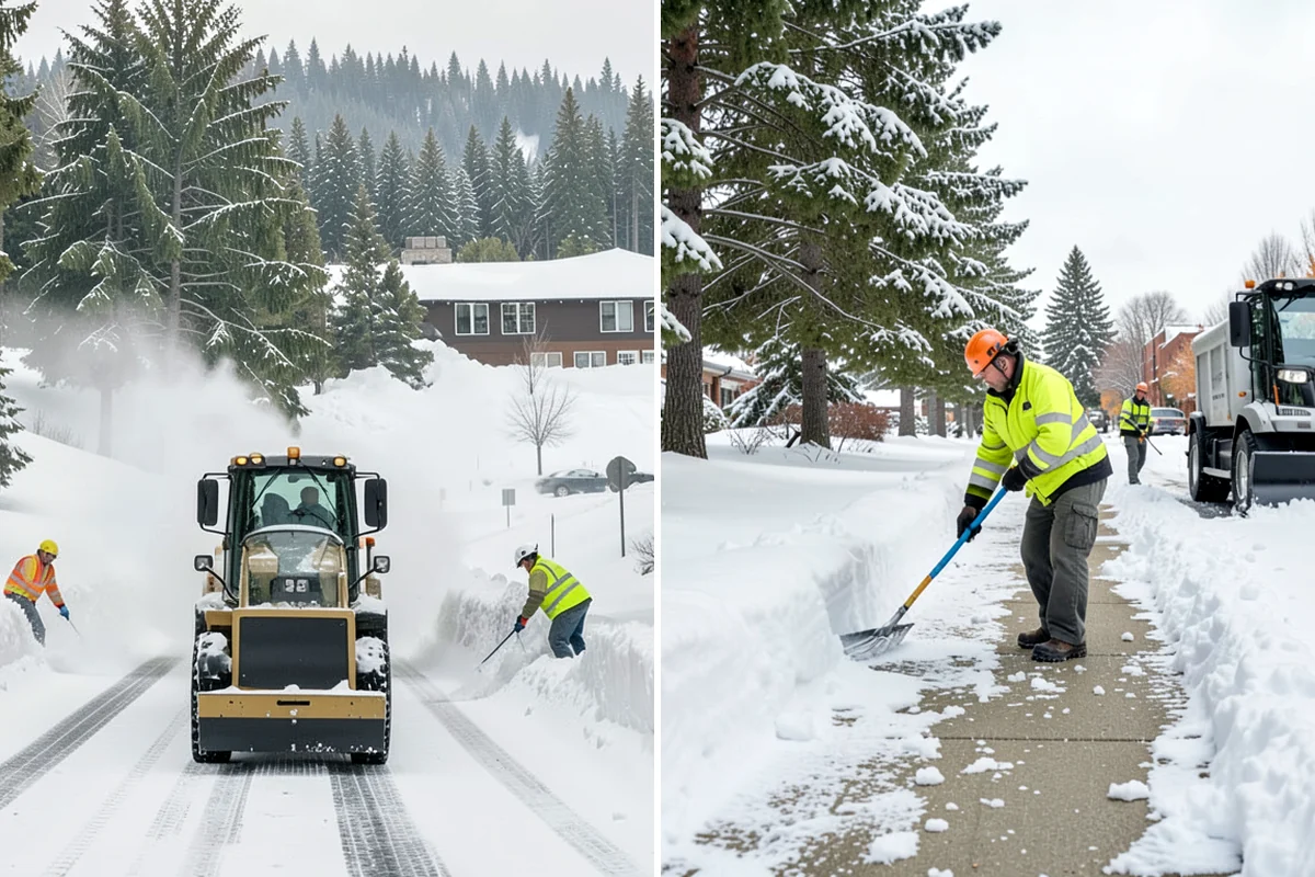Low-Slope Roof Snow Removal in DuPont, Pierce County, WA - Assess snow depth, water content, and load across the roof