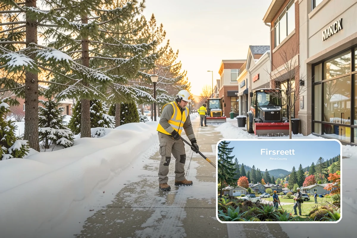 Low-Slope Roof Snow Removal in Fircrest, Pierce County, WA - Load reduction on roofs that cannot shed snow by gravity