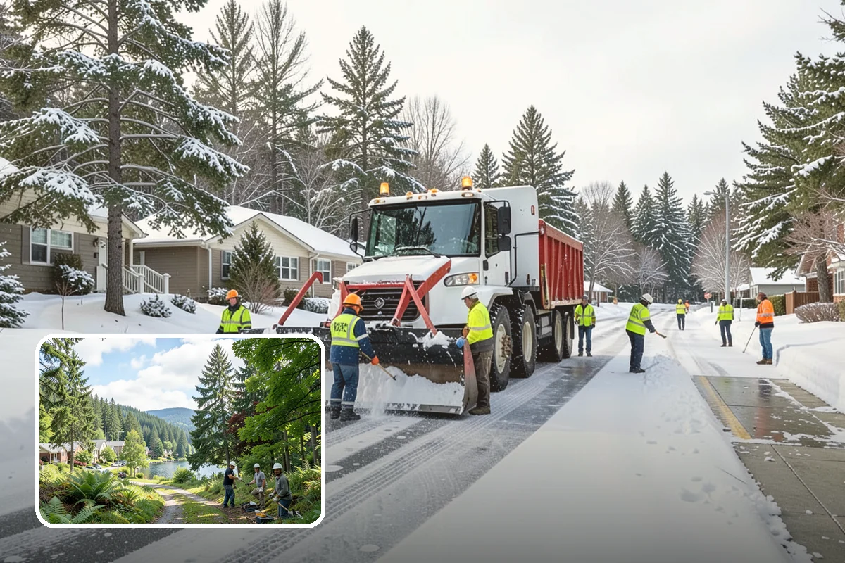 Low-Slope Roof Snow Removal in Lake Forest Park, King County, WA - Load reduction on roofs that cannot shed snow by gravity