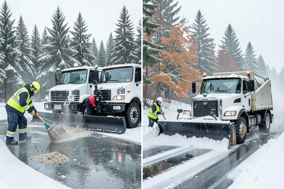 Low-Slope Roof Snow Removal in Lake Forest Park, King County, WA - Assess snow depth, water content, and load across the roof
