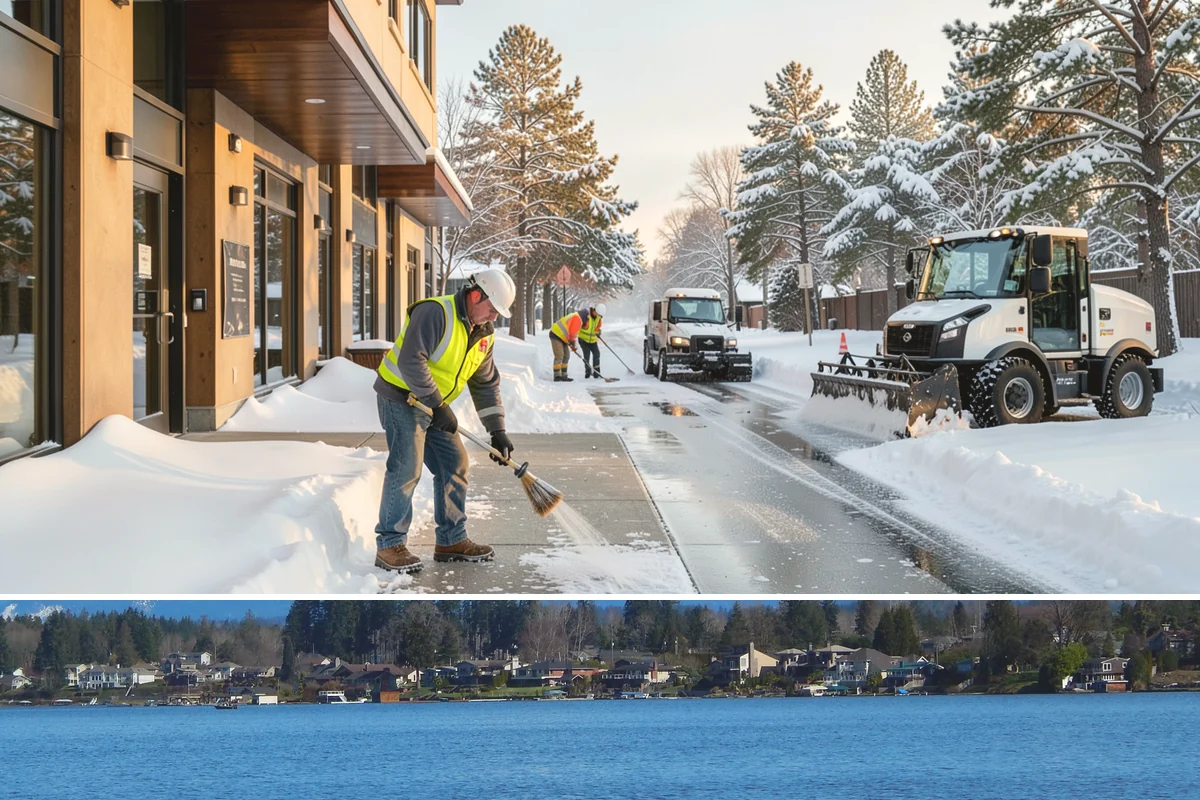Low-Slope Roof Snow Removal in Lake Stevens, Snohomish County, WA - Low-slope roof snow removal is critical after major accumulation events from December through February, especially before rain...