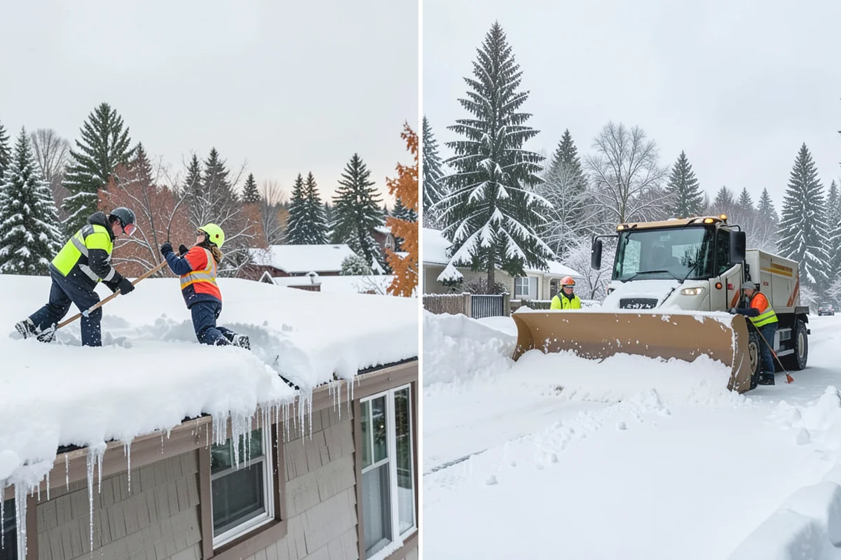 Low-Slope Roof Snow Removal in Marysville, Snohomish County, WA - Assess snow depth, water content, and load across the roof