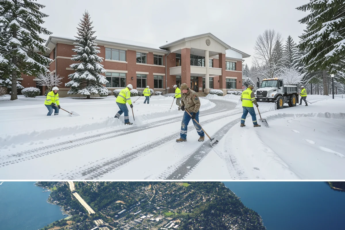 Low-Slope Roof Snow Removal in Mercer Island, King County, WA - Low-slope roof snow removal is critical after major accumulation events from December through February, especially before rain...