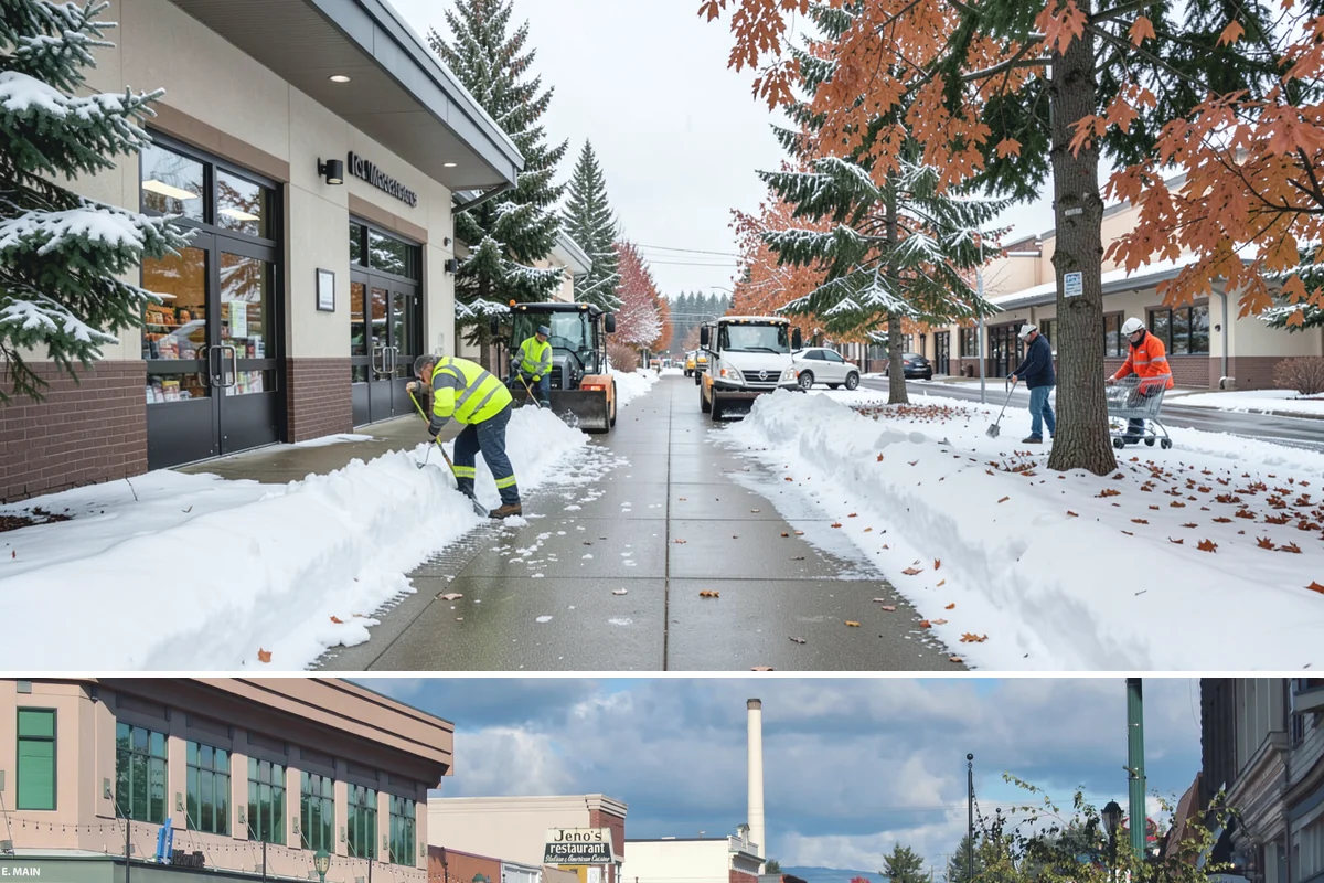Low-Slope Roof Snow Removal in Monroe, Snohomish County, WA - Low-slope roof snow removal is critical after major accumulation events from December through February, especially before rain...