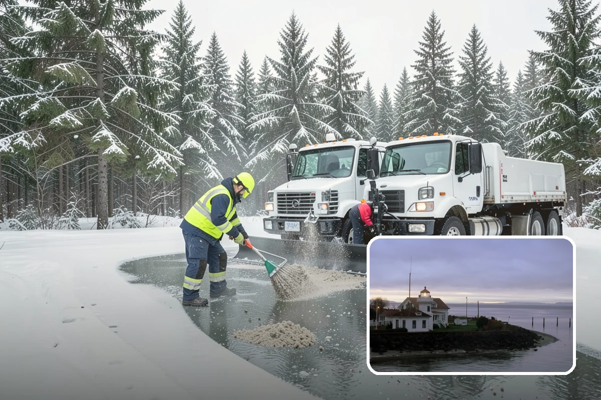 Low-Slope Roof Snow Removal in Mukilteo, Snohomish County, WA - Load reduction on roofs that cannot shed snow by gravity