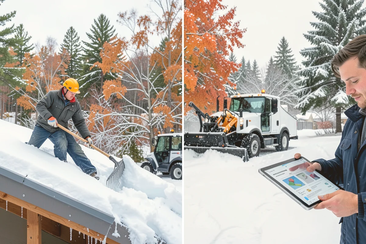 Low-Slope Roof Snow Removal in Newcastle, King County, WA - Assess snow depth, water content, and load across the roof